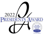 2022 presidents award logo.